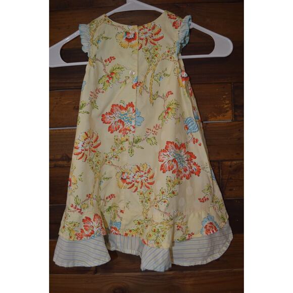 Baby Lulu Floral Dress Sleeveless Size 3T Spring Summer Ruffles - Picture 2 of 9